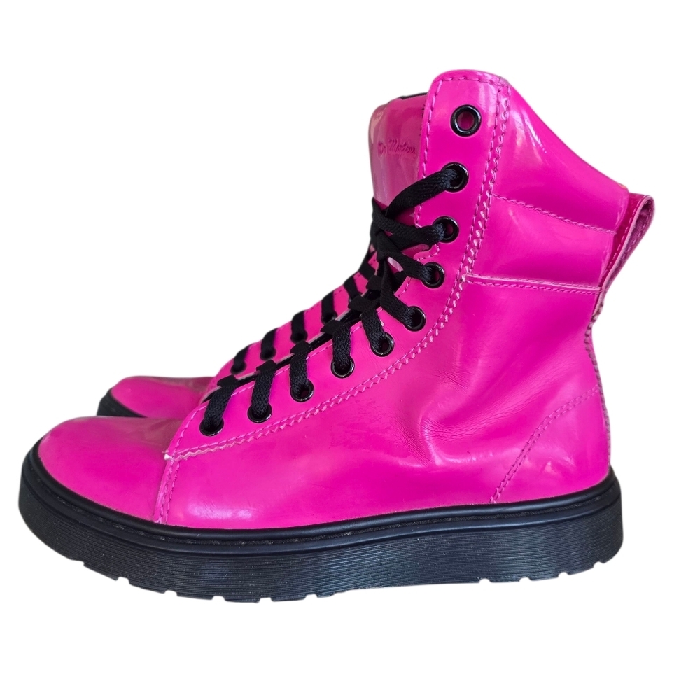 Dr. Martens Pink Combat Boots - Picture 6 of 11